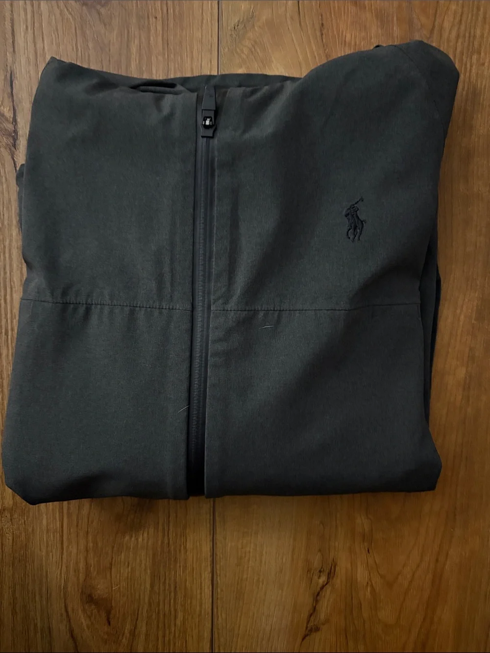 Polo by Ralph Lauren Charcoal Hooded Windbreaker Jacket